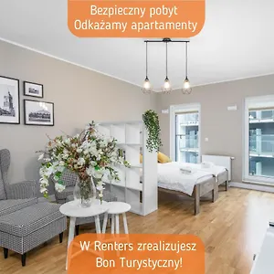  Apartament Apartament Black & White Mostowa By Renters Polska